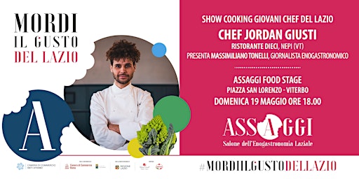 Immagine principale di Show Cooking Giovani Chef del Lazio: Jordan Giusti- Dieci, Nepi 
