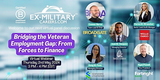Bridging the Veteran Employment Gap: From Forces to Finance primary image