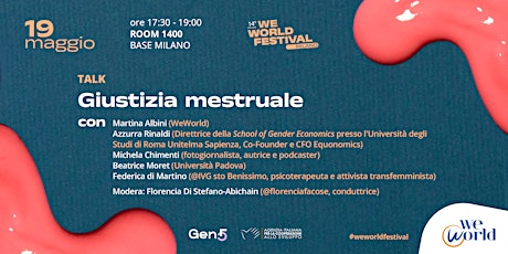 Giustizia Mestruale - WeWorld Festival 2024