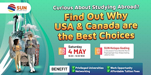 Image principale de Curious about studying abroad: Find out why USA & Canada is the best Choice