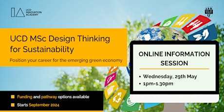 MSc in Design Thinking for Sustainability - Information Session