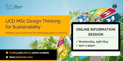 MSc in Design Thinking for Sustainability - Information Session primary image