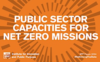 Image principale de Public sector capabilities for net zero missions