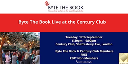 Primaire afbeelding van Byte The Book Live at the Century Club (Sept)