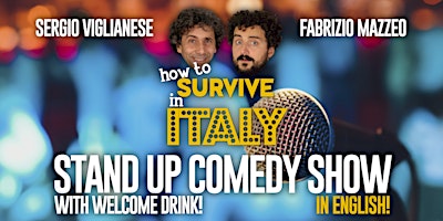 Imagem principal do evento HOW TO SURVIVE IN ITALY - Stand up comedy show