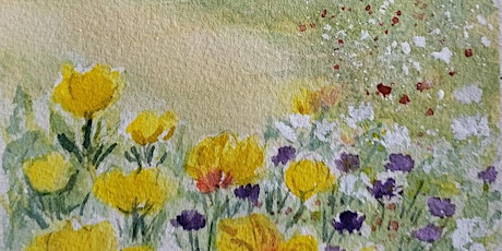 Wildflowers in Watercolor for beginners