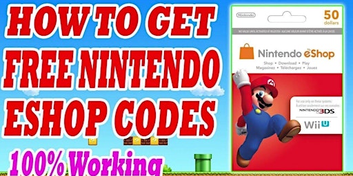 $20~Active Codes @Unused Nintendo Gift Card Codes ~FREE>"nintendo eshop us primary image