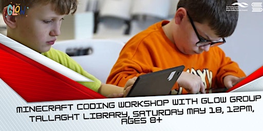 Imagem principal do evento Minecraft Coding Workshop with Glow Group