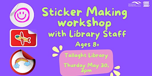 Primaire afbeelding van Sticker Making Workshop with Library Staff