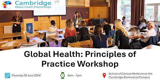 Imagem principal do evento Global Health: Principles of Practice