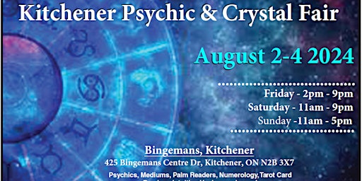 Immagine principale di Kitchener Psychic & Crystal Fair 