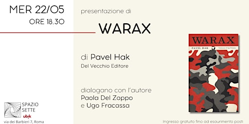 Imagem principal do evento Presentazione di "Warax"