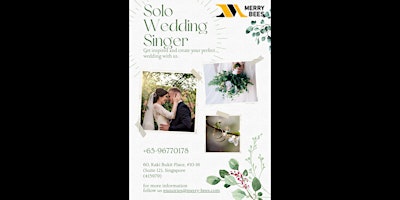 Captivating Solo Wedding Singer and Elevate Your Big Day with Unforgettable Melodies primary image