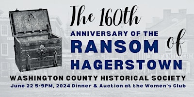 Image principale de Ransom of Hagerstown Dinner-Auction Fundraiser
