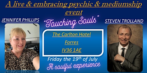 Primaire afbeelding van A live and embracing psychic and mediumship event "Touching Souls"