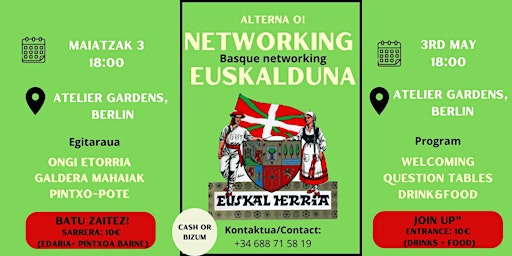 Imagem principal do evento Networking euskalduna / Basque networking