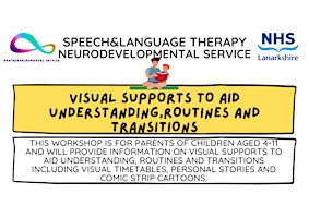 Imagem principal de Visual supports to aid understanding, routines and transitions