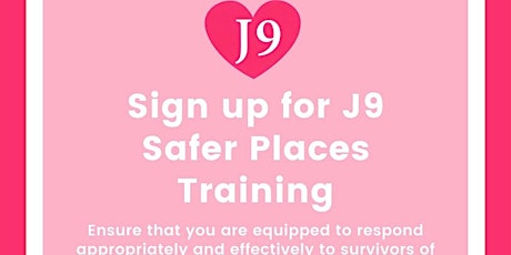 J9 Safer Spaces Training - In-Person in the Parlour,  West Bridgford