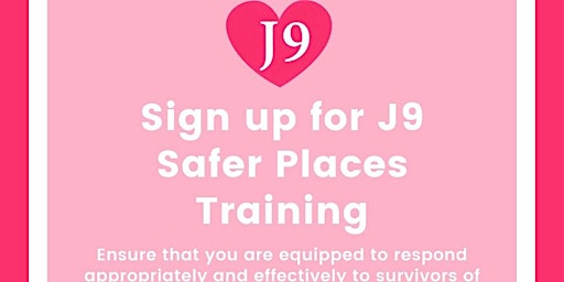 Imagem principal de J9 Safer Spaces Training - In-Person in the Parlour,  West Bridgford
