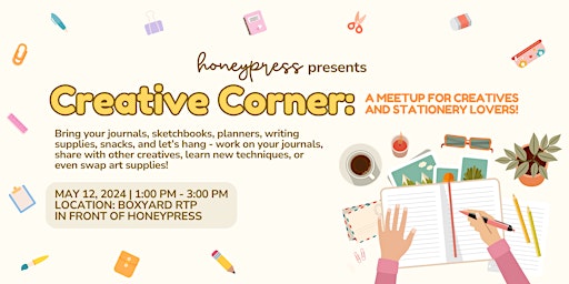 Imagem principal do evento Creative Corner with Honeypress