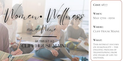 Imagem principal do evento Wellness Event at Cliff House Maine - Limited Availability