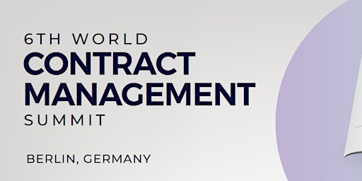 6th World Contract Management Summit primary image