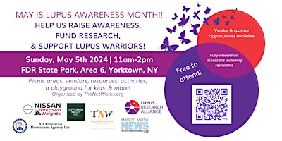 Imagem principal do evento Lupus Awareness Month Fundraising Event at FDR State Park