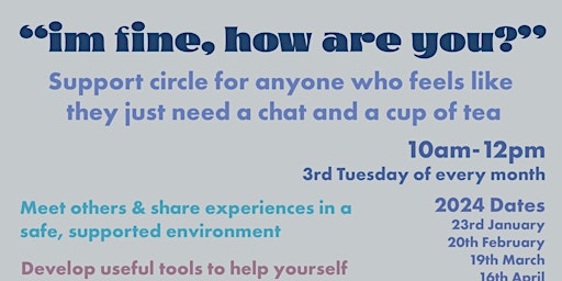 Immagine principale di i'm fine, how are you? Community Talking Group for all adults (18+) 