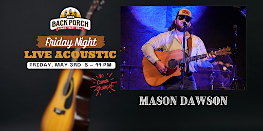 Imagem principal do evento Friday Night LIVE Acoustic with Mason Dawson