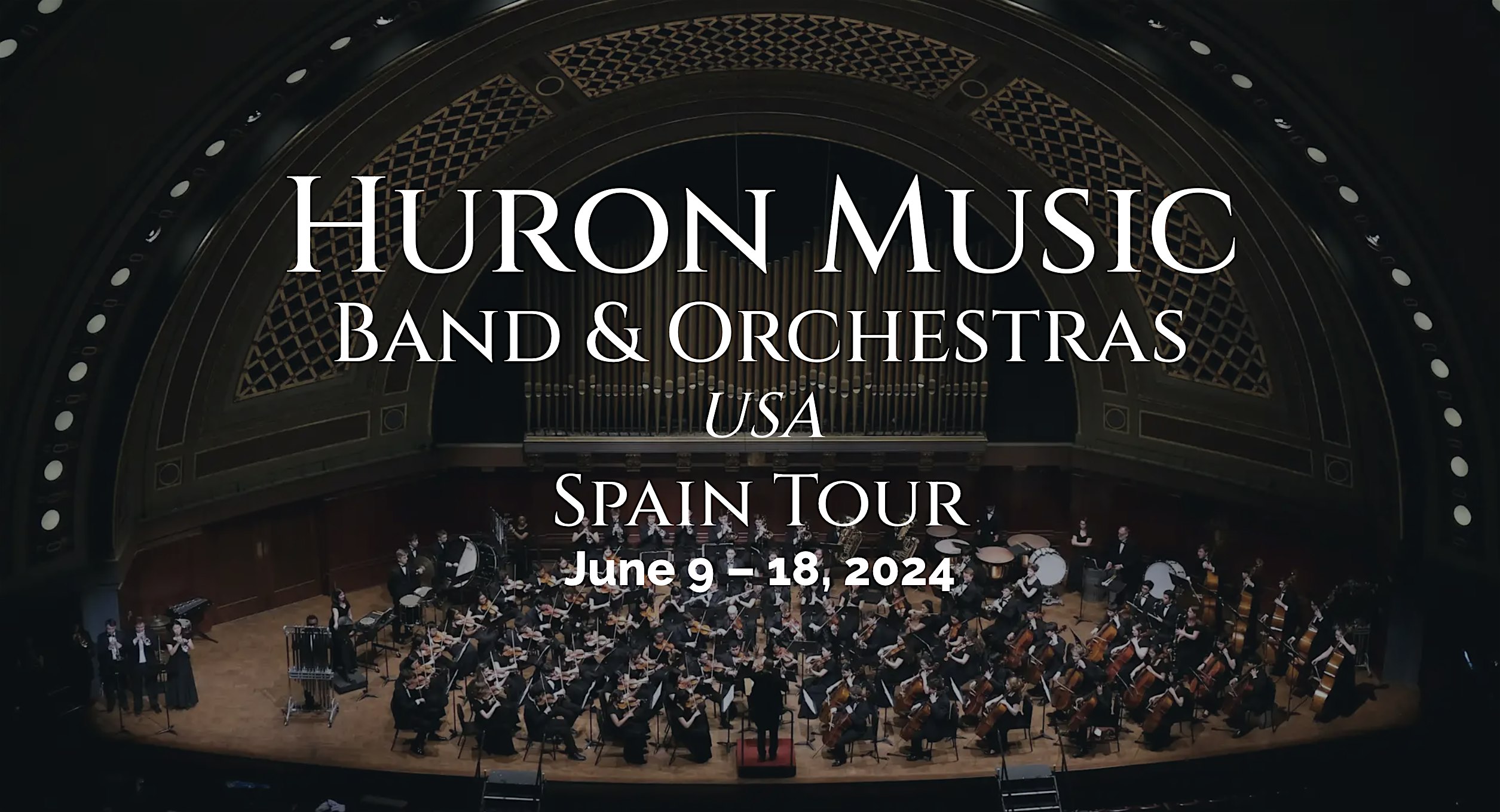 Banda y Orquesta de Huron HS desde USA