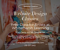 Website Creation Class for Artists primary image