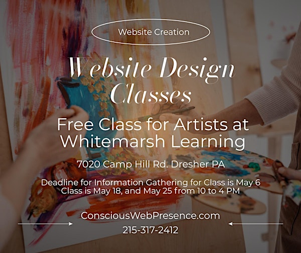Website Creation Class for Artists