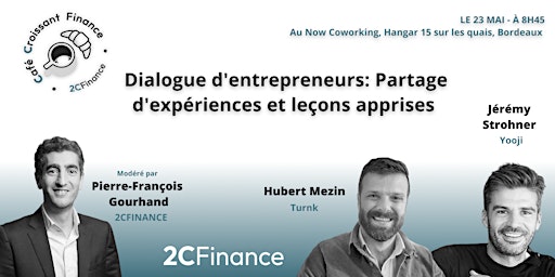 Dialogue d'entrepreneurs: Partage d'expériences et leçons apprises primary image
