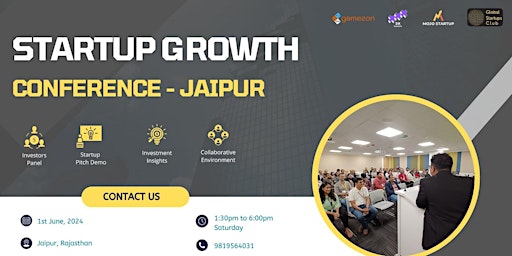 Primaire afbeelding van Startups Growth Conference | Jaipur