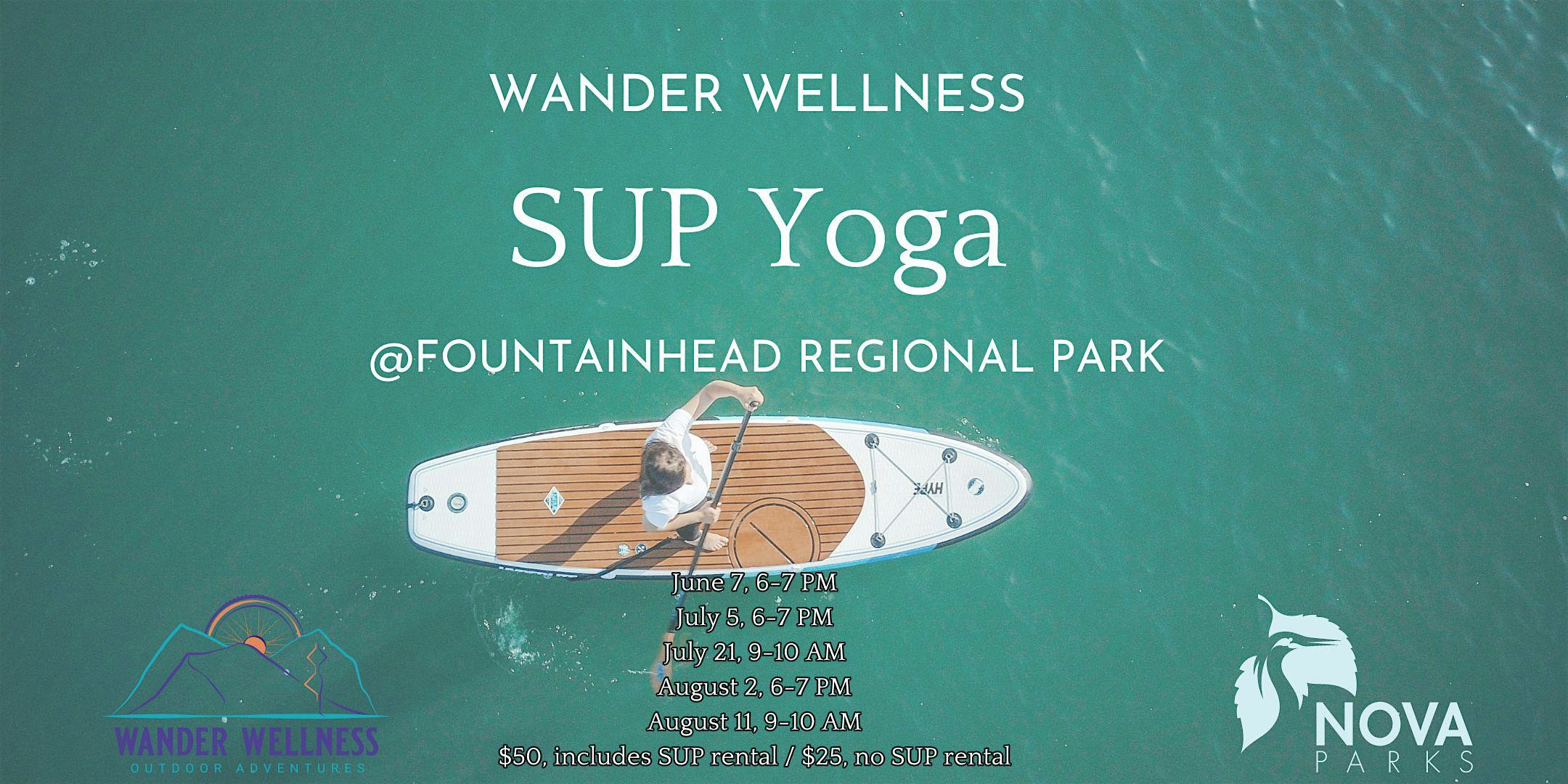 SUP Yoga at Fountainhead Regional Park