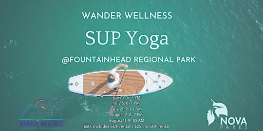 SUP Yoga at Fountainhead Regional Park primary image