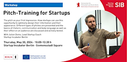Workshop: Pitch-Training for Startups - May 2024 primary image