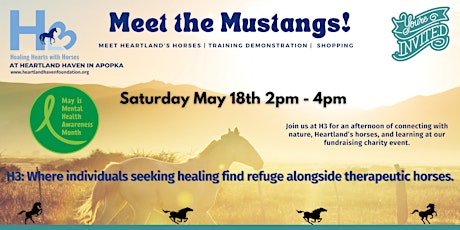 Meet the Mustangs & the Heartland Herd (Free Admission, Charity Event)