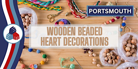 PORTSMOUTH: Wooden Beaded Heart Decorations with Wight Apothecary - MAY
