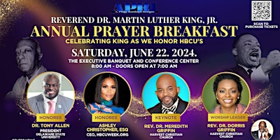 Primaire afbeelding van APRI- DE - Rev. Dr. Martin Luther King Prayer Breakfast June 22, 2024