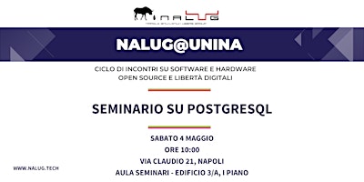 NALUG@UNINA - Seminario su POSTGRESQL primary image