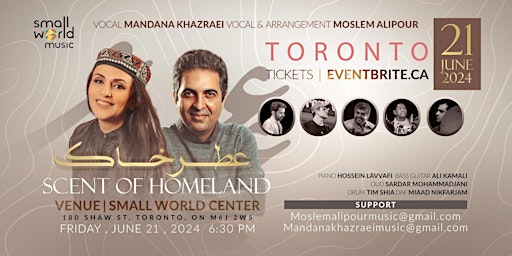 Imagem principal do evento Scent of Homeland by Mandana Khazraei & Moslem Alipour
