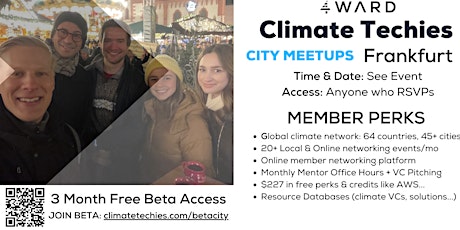 Climate Techies Frankfurt Monthly Sustainability & Networking Meetup