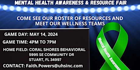 Winning With Wellness:  Free Mental Health Awareness and Resource Fair