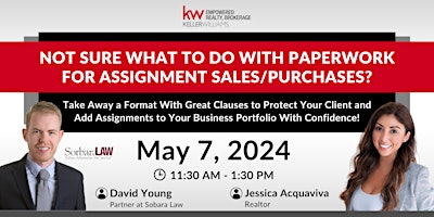 Imagen principal de Not Sure What to Do with Paperwork for Assignment Sales/Purchases?