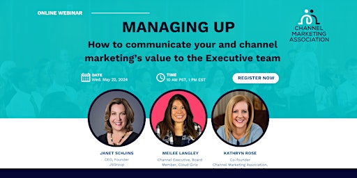 Managing UP:  Communicating  your and channel marketing’s value to execs primary image
