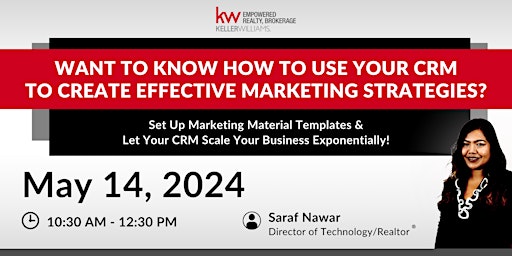 Imagem principal do evento Want To Know How to Use Your CRM to Create Effective Marketing Strategies?