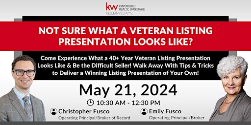 Primaire afbeelding van Not Sure What a Veteran Listing Presentation Looks Like?