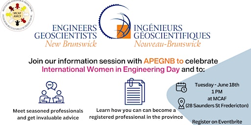 Networking Club: Meet Association of Professional Engineers & Geoscientists of New Brunswick primary image