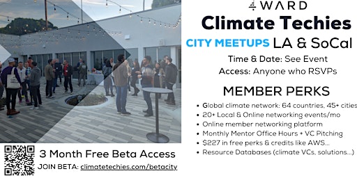 Imagem principal de Climate Techies Los Angeles Cleantech & Sustainability Networking Meetup